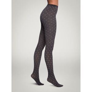 NWT WOLFORD Cotton Spots Cotton 90 denier Tights S